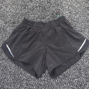 Lululemon Speed Up Shorts Size 6 Black Running Athletic Lined Swift